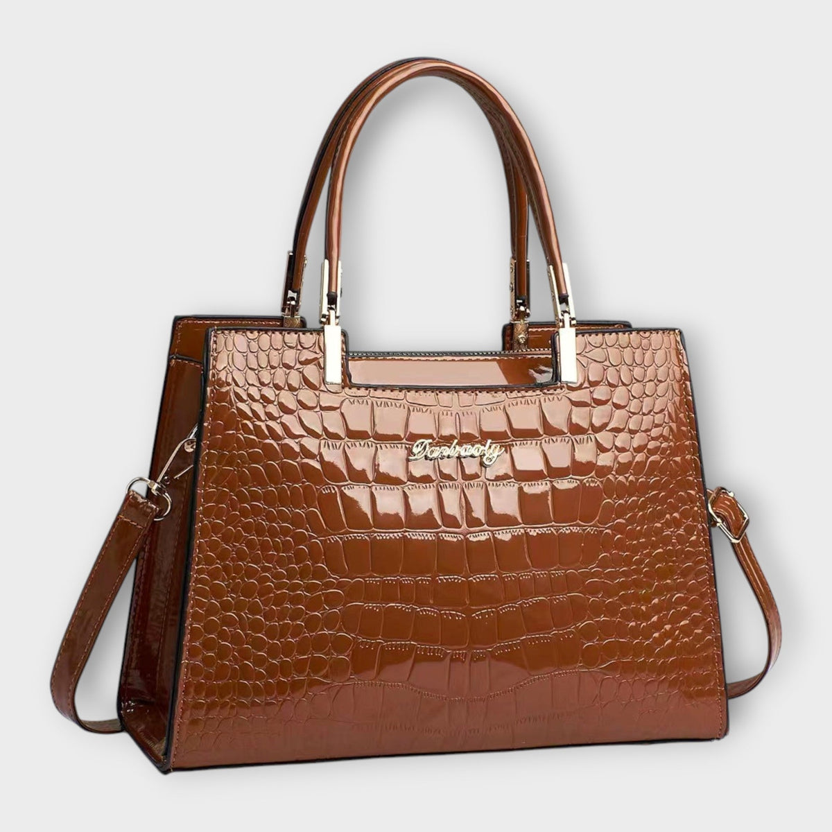 Celeste Croc-Embossed Handbag product photo 1