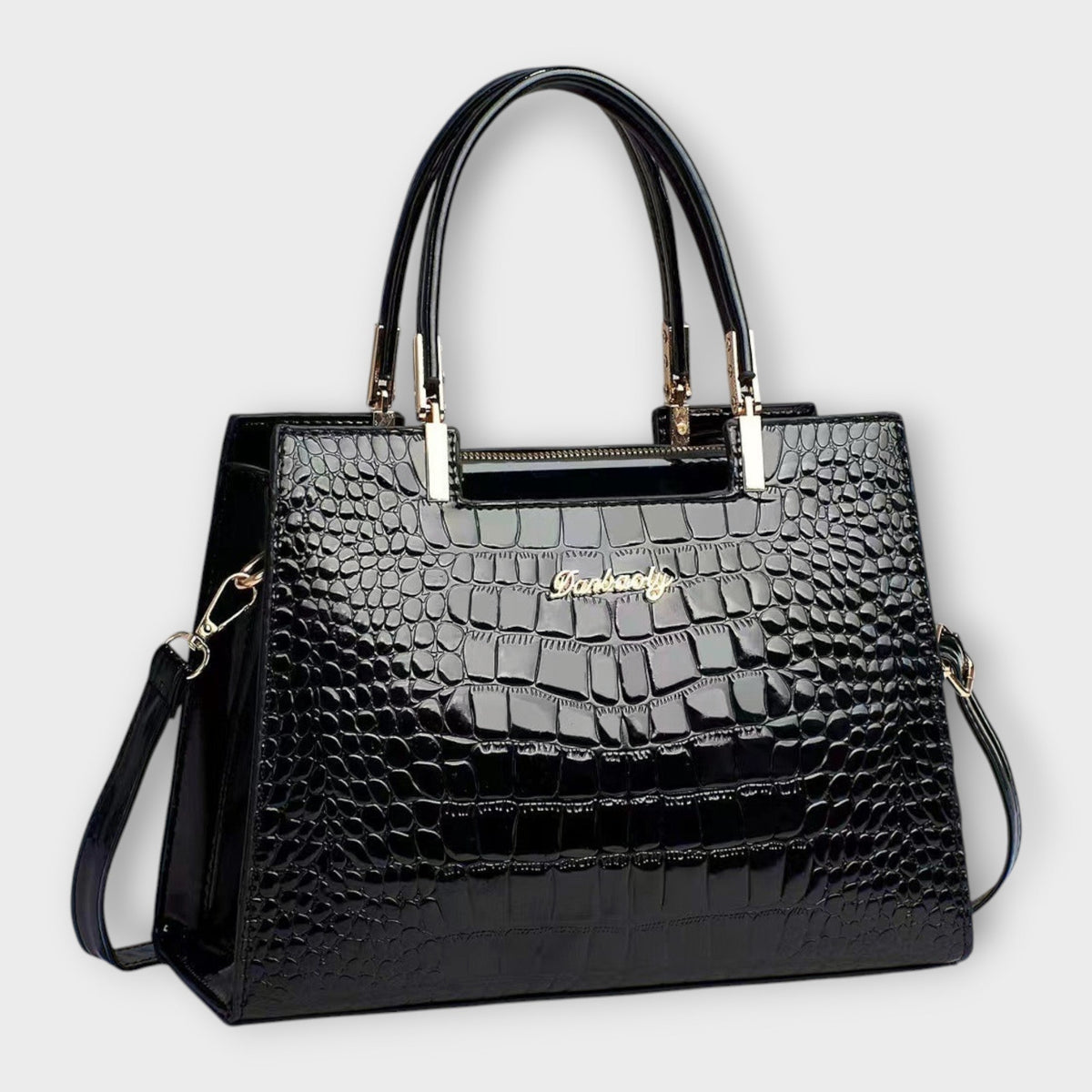 Celeste Croc-Embossed Handbag product photo 2