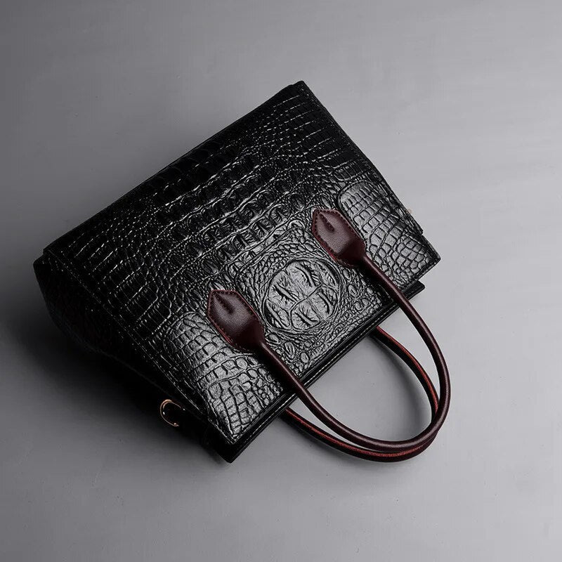 Solene Croc-Embossed Handbag product photo 4