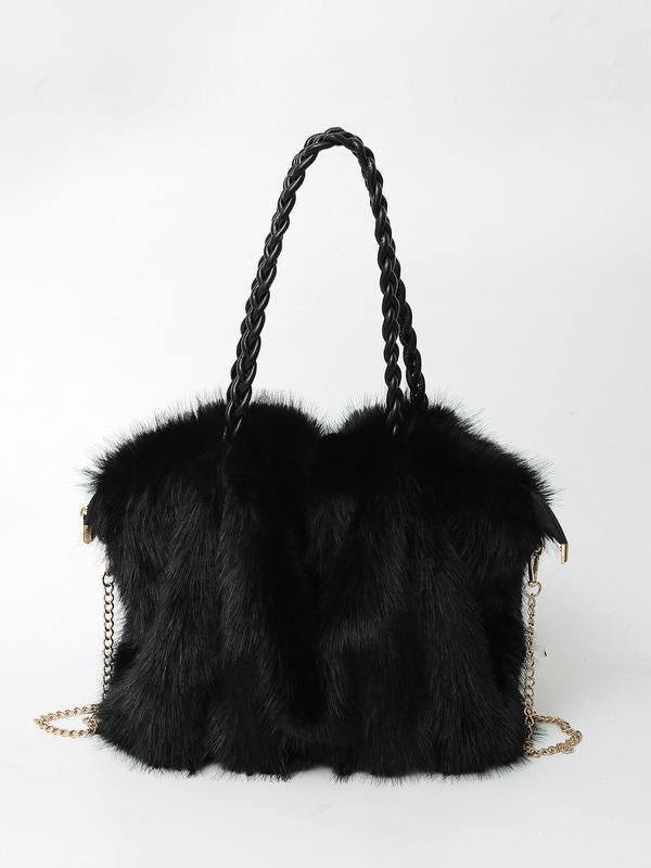Charlotte Plush Shoulder Tote product photo 5