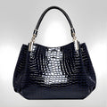Lusso Croc-Embossed Shoulder Bag product photo 2