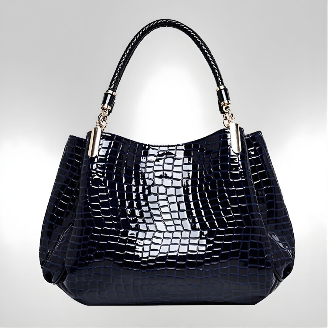 Lusso Croc-Embossed Shoulder Bag product photo 2