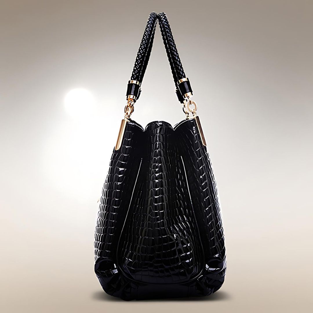 Lusso Croc-Embossed Shoulder Bag product photo 6