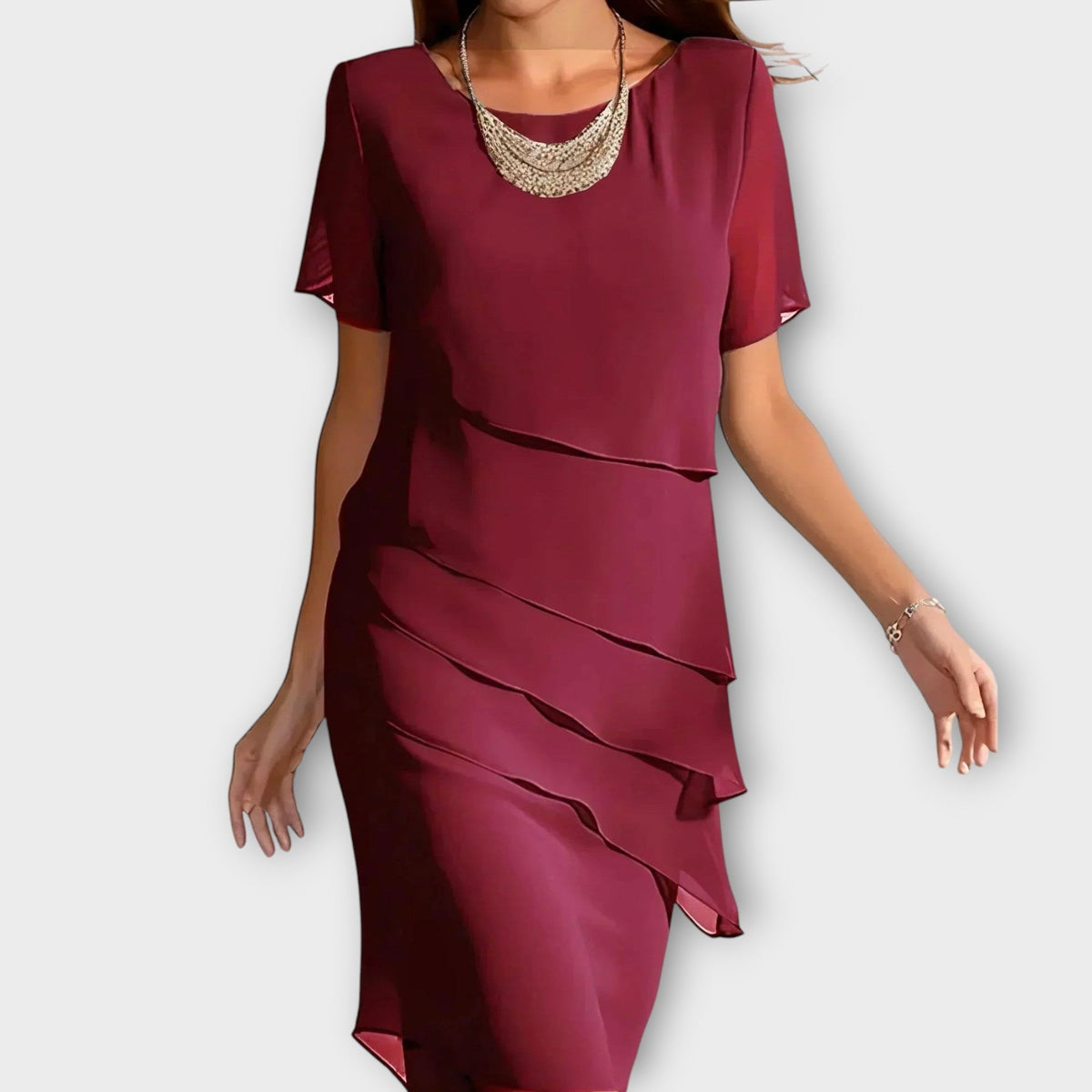 Tessa Draped Midi Dress - view 2