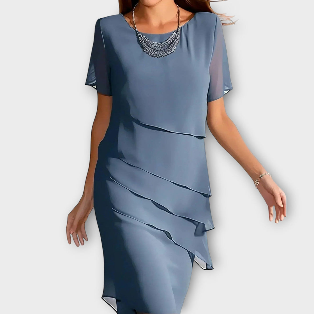 Tessa Draped Midi Dress - Ciela Vere