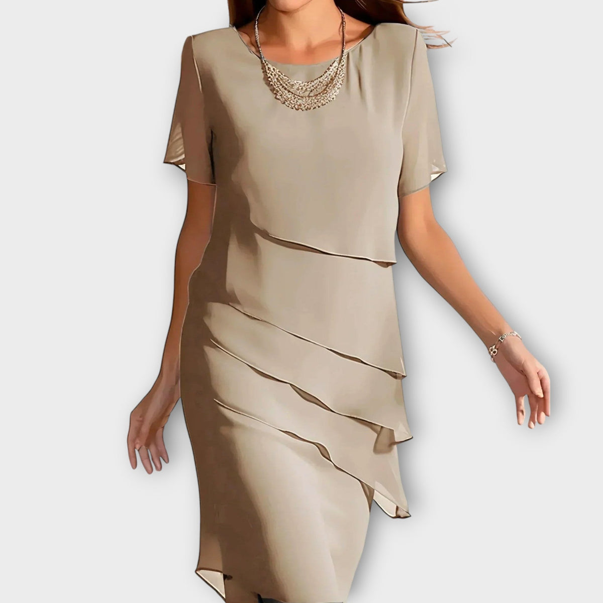 Tessa Draped Midi Dress - view 4