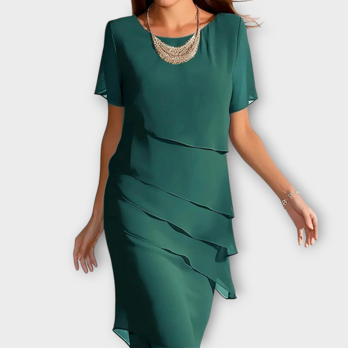 Tessa Draped Midi Dress - view 3