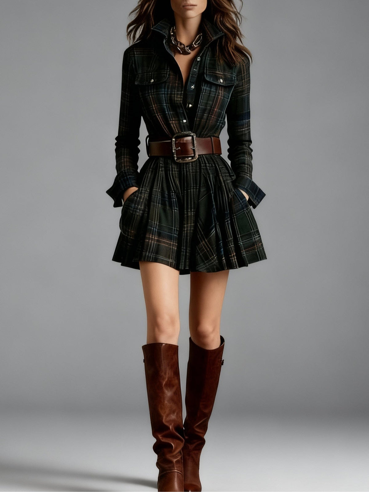 Sienna Belted Shirt Dress - view 4